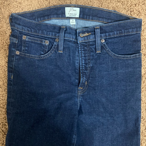 J. Crew 9-Inch Toothpick Jeans Size 29 EUC - Picture 4 of 5